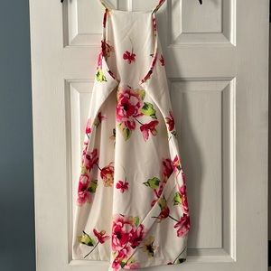 Bodycon Floral Dress with Halter Neckline